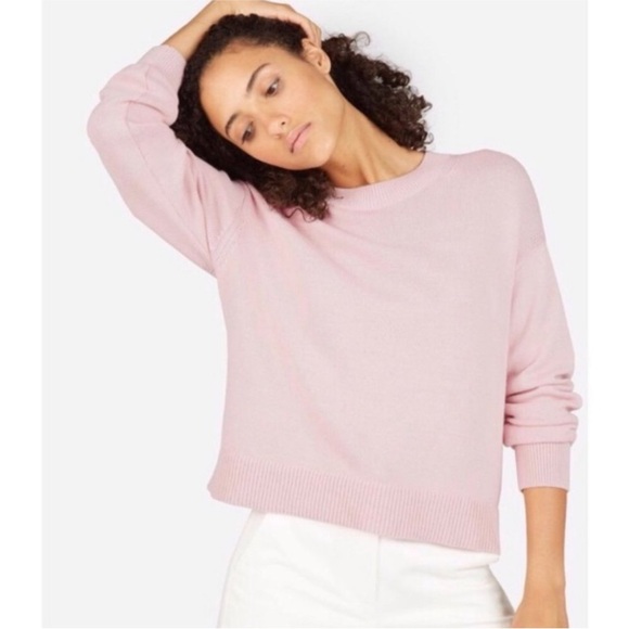 Everlane Sweaters - Everlane Dusty Rose Pink Cotton Sweater